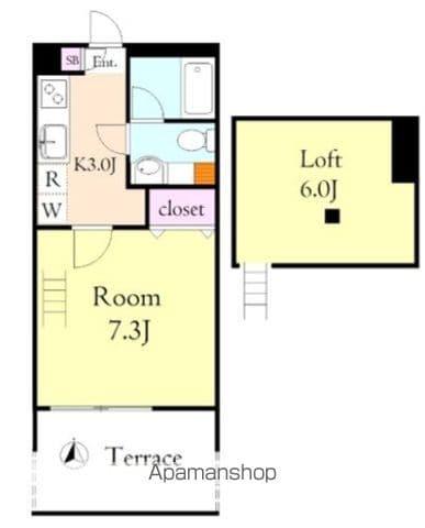 SUN VIALE ASUKA(1K/1階)の間取り写真