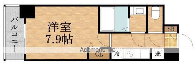 SOLTERRACE(1K/5階)の間取り写真