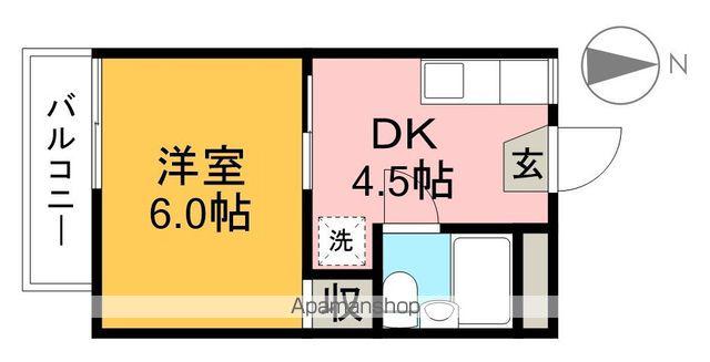 ハイツサン・エイト(1K/2階)の間取り写真