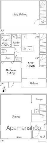 GARENARE VILLA(1LDK)の間取り写真