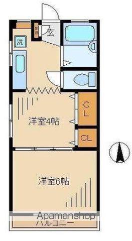 田中マンション(2K/3階)の間取り写真