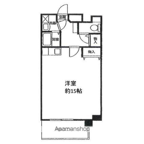 アパートメントFUSSAGE(ワンルーム/3階)の間取り写真