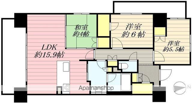 ROYALPARKS船橋(3LDK/7階)の間取り写真