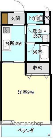 ニューベリーマンション(1K/2階)の間取り写真