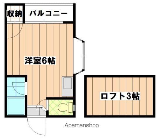 プライマリー福工大前(ワンルーム/2階)の間取り写真