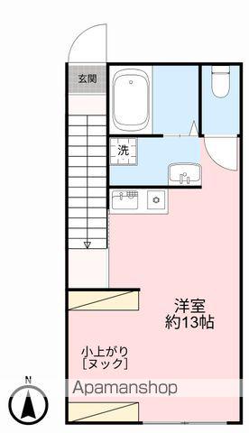 AP杜 愛子東(ワンルーム/2階)の間取り写真