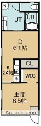 S FLAT港(1DK/1階)の間取り写真