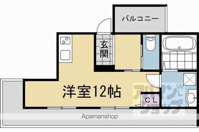 セントラル(ワンルーム/3階)の間取り写真