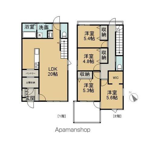 名古屋市東山線 本郷駅(愛知) 徒歩42分 2階建 新築(4LDK)の間取り写真