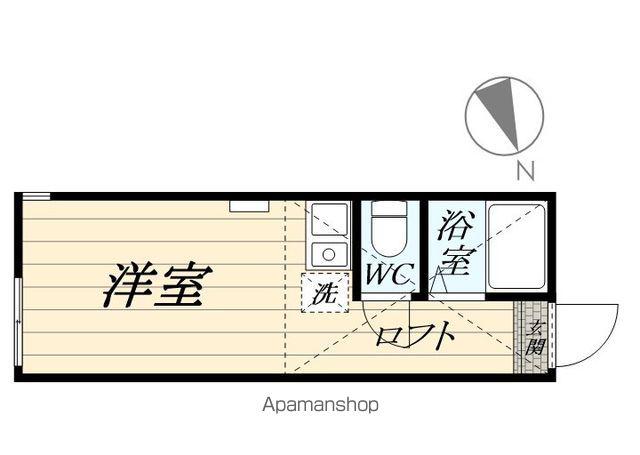 ユナイトNOBAヘーゼルナッツ(ワンルーム/2階)の間取り写真