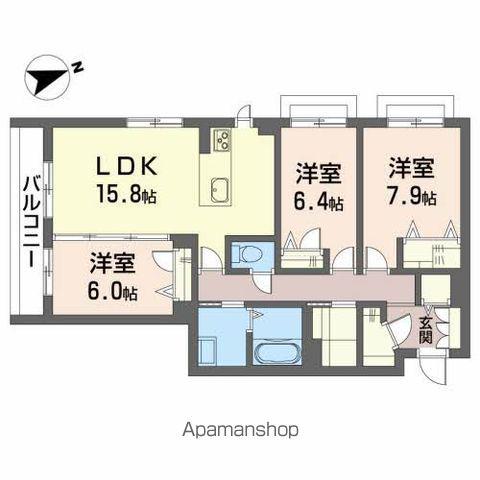 MAISON MAST ICHINOSEKI(3LDK/2階)の間取り写真