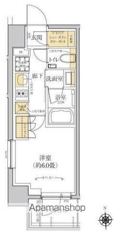グレーシアフィット横浜(1K/7階)の間取り写真