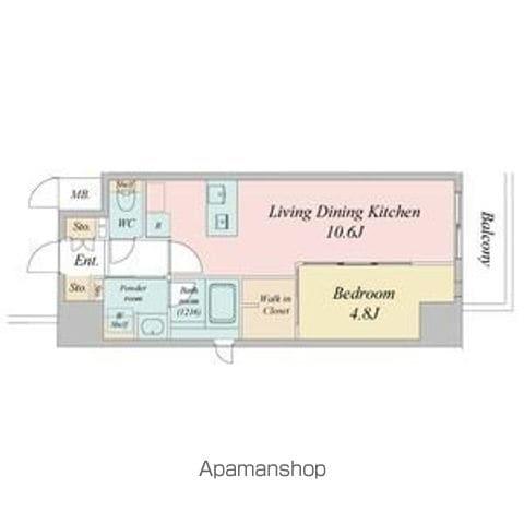 ルネフラッツ今池駅前サウス(1LDK/7階)の間取り写真