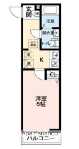 エクセラン上本郷Ⅱ(1K/2階)の間取り写真