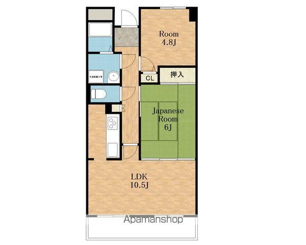 ウエストヒルズ関空(2LDK/10階)の間取り写真