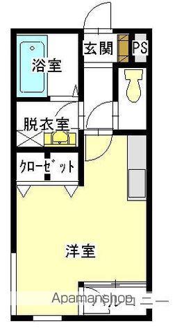 プライムコート(ワンルーム/2階)の間取り写真