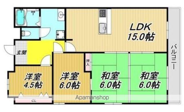 ファミーユ2(4LDK/4階)の間取り写真