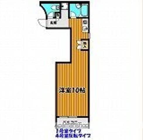 Mフラッツ(ワンルーム/4階)の間取り写真