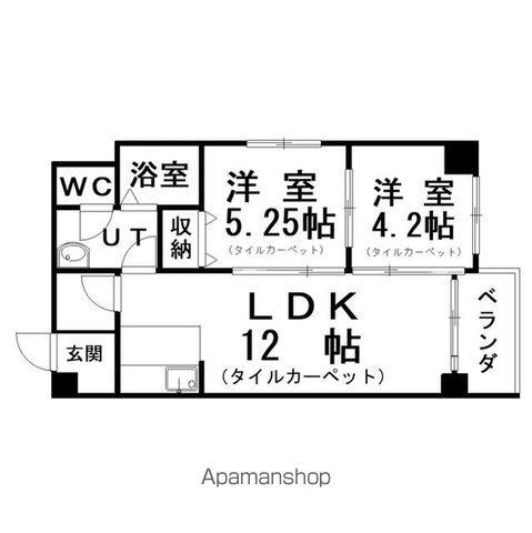 サンライトパレス(2LDK/3階)の間取り写真