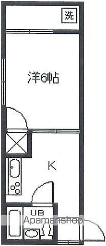 びーどろハイムⅡ(1K/2階)の間取り写真