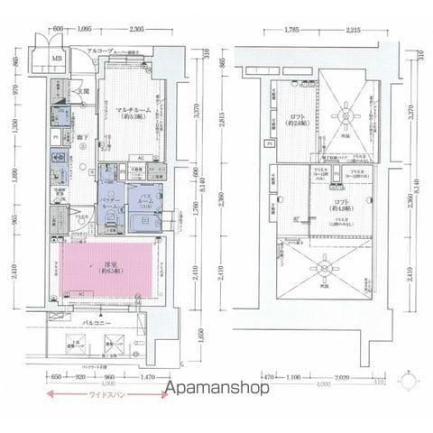 エステムコート名古屋駅前CORE(2K/8階)の間取り写真