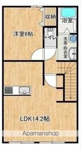 AFC RESIDENCE 上石田(1LDK/2階)の間取り写真