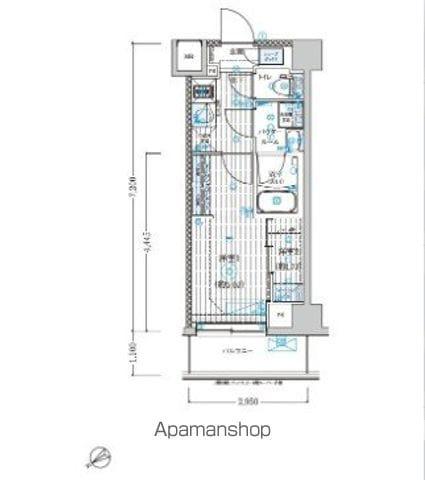 ブライズ鶴見本町通MAXIV(1K/1階)の間取り写真