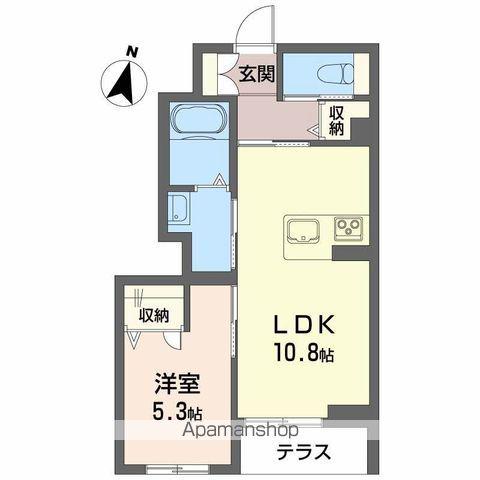 ユキ・クレール(1LDK/1階)の間取り写真