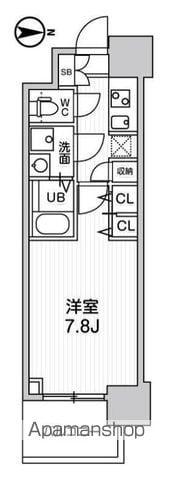 LA DOUCEUR黒川(1K/2階)の間取り写真