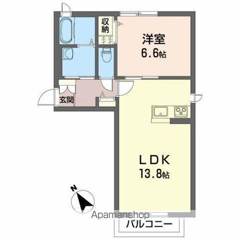 シェリータ(1LDK/1階)の間取り写真