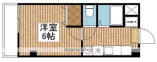 丸岩ビル(1K/2階)の間取り写真