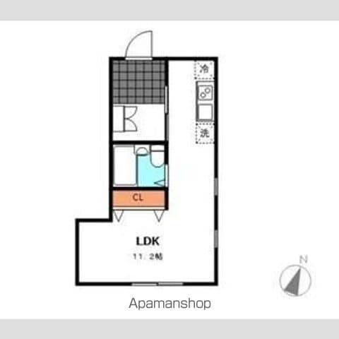 アーバン(ワンルーム/1階)の間取り写真