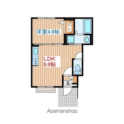 エトワール(1LDK/1階)の間取り写真