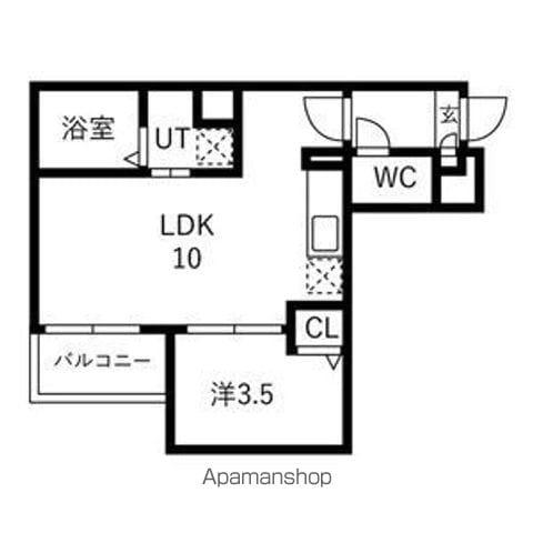 JACK SHIMMACHIⅠ(1LDK/2階)の間取り写真