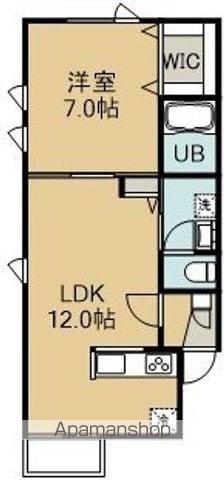 PETIT BONHEUR(1LDK/2階)の間取り写真