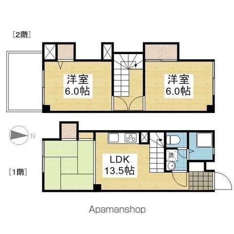 スミタスヴィレッジ空港通Ⅰ(2LDK/1階)の間取り写真