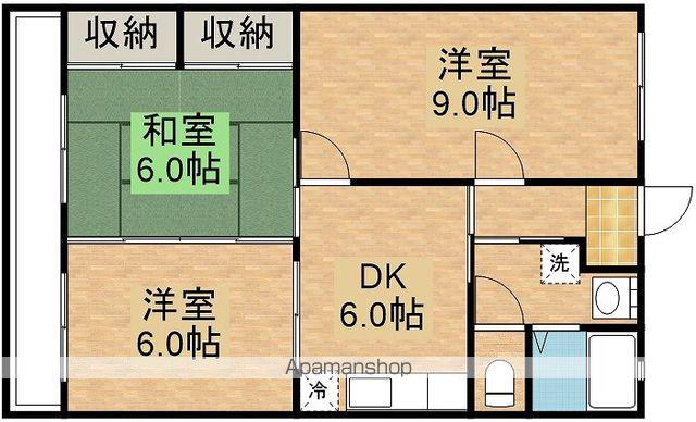 メゾンロイヤルチェリー(3DK/1階)の間取り写真