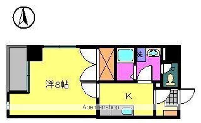 杉南支店ビル(1K/6階)の間取り写真
