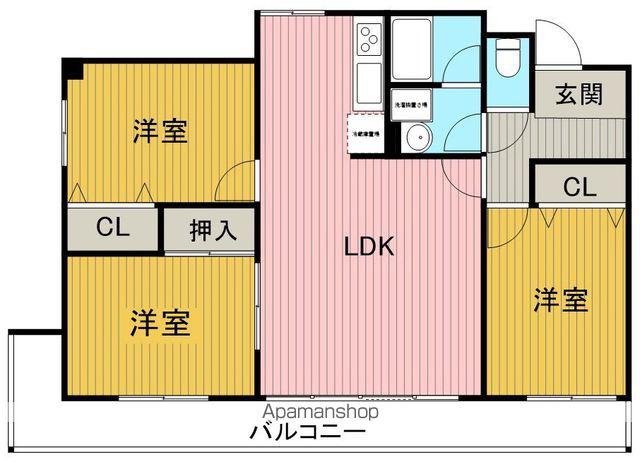 ベルフォーレ(3LDK/2階)の間取り写真