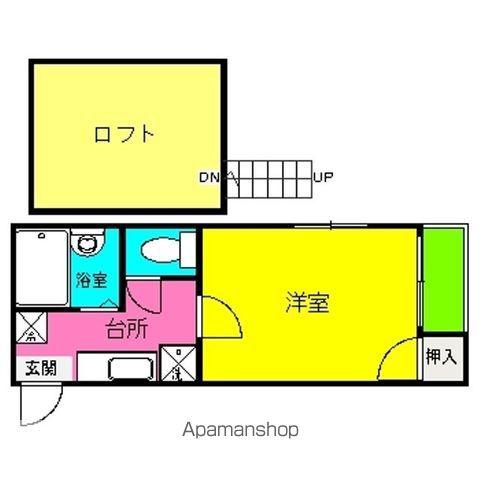 ビバコート東比恵(1K/1階)の間取り写真