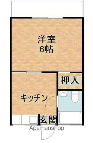 グリーンコーポ(1K/1階)の間取り写真