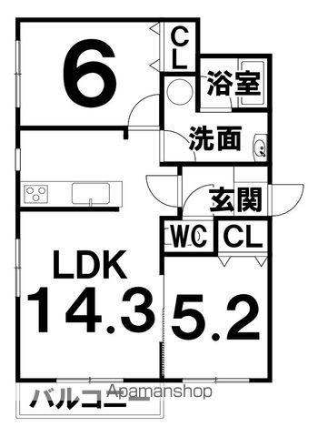 まる太君ランド 謝・謝(2LDK/1階)の間取り写真