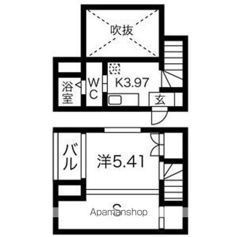 ヒューマンスクエア大館町(1K/1階)の間取り写真