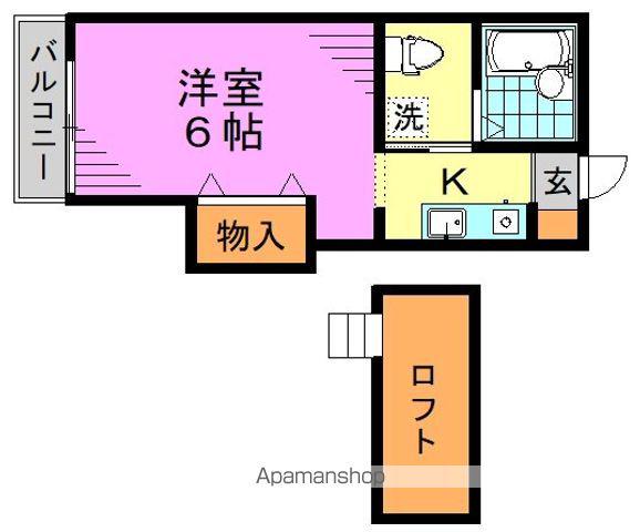 コーポヤマト・グランデ(1K/1階)の間取り写真