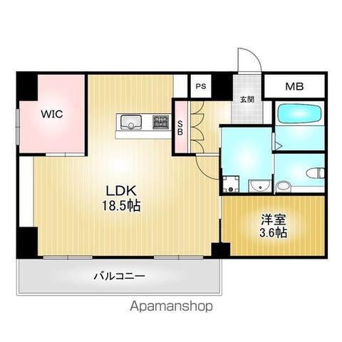 シンエーハイツ千種(1LDK/5階)の間取り写真