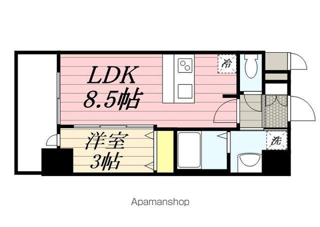 プレサンス岐阜ゼクシス(1LDK/11階)の間取り写真