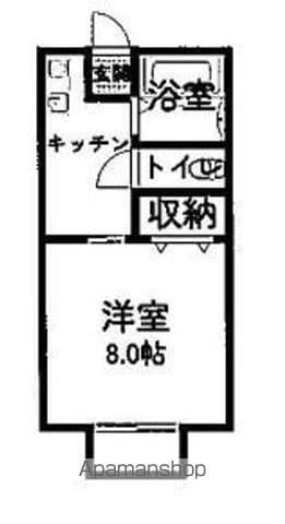 ネオコーポ日出山(1K/1階)の間取り写真