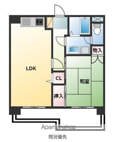ビレッジボヌール若久(1LDK/1階)の間取り写真