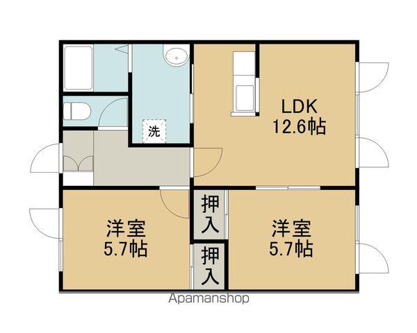 センチュリー21(2LDK/1階)の間取り写真