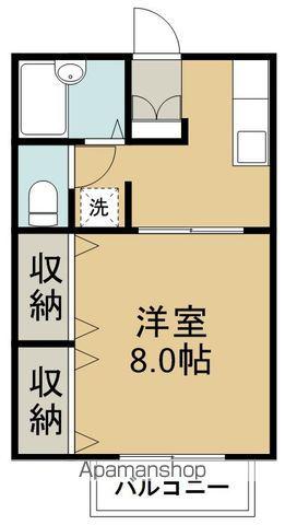 トレンディハウス志波町(1K/1階)の間取り写真